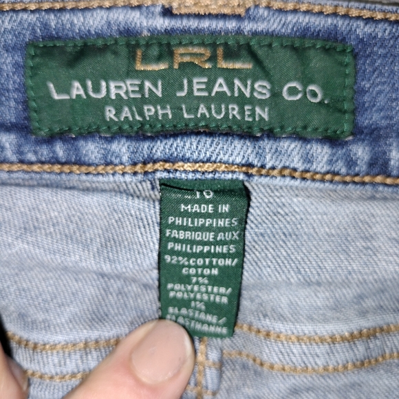 LRL Lauren Jeans Co. Ralph Lauren Medium Wash Mid-Rise Straight Leg Jeans Sz. 10 - Picture 10 of 11